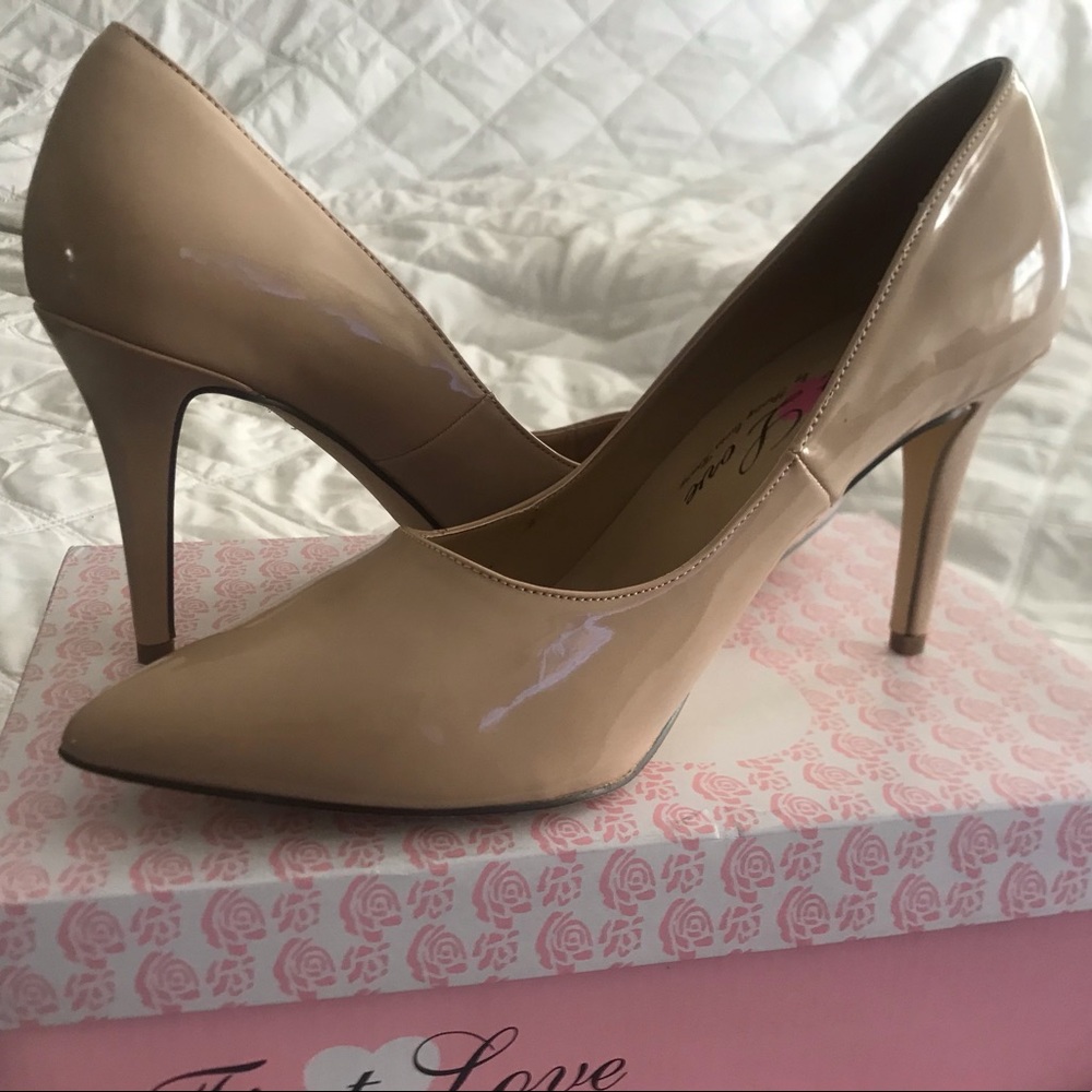 First Love Beige heels